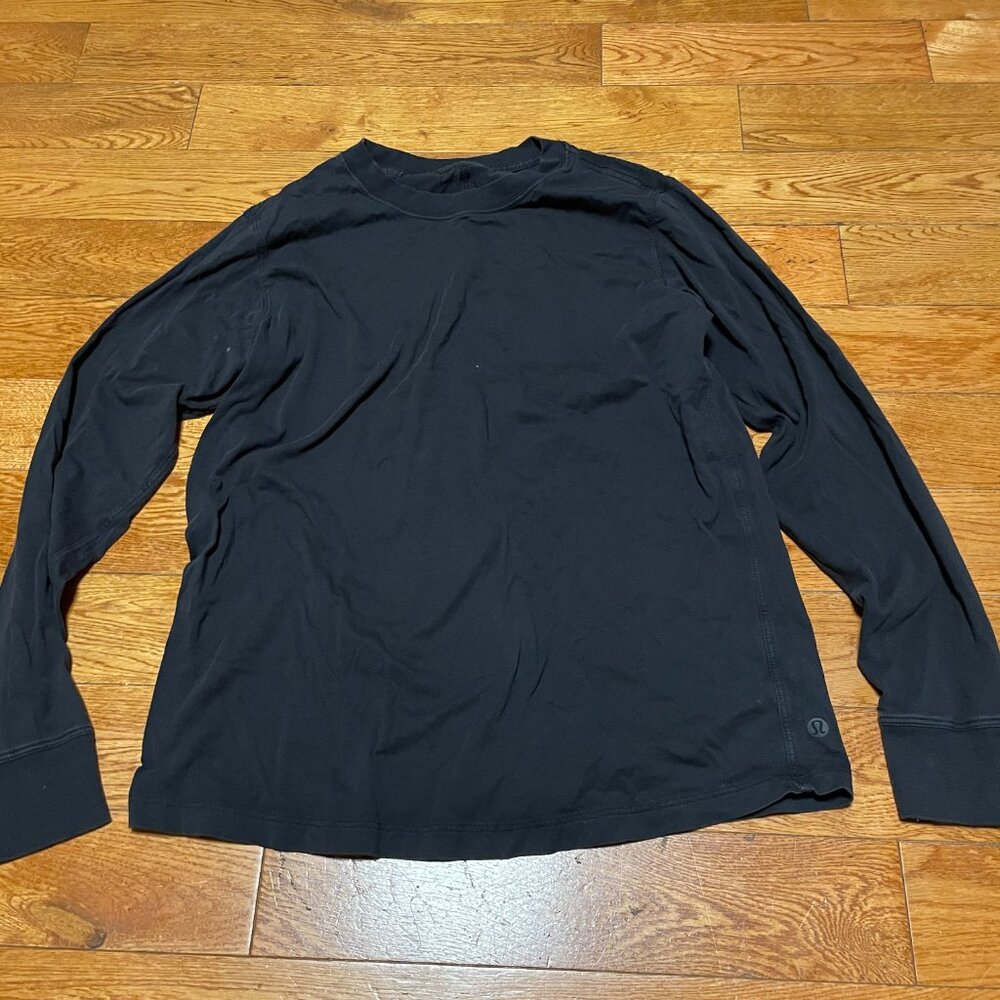GUC Lululemon All Yours Long Sleeve Shirt Size 2 BLK Black